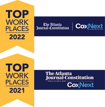 Top Workplace 2021 and 2022 Badge